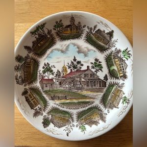 Vintage Upper Canada Village Collector Plate Toll House Wood & Sons England